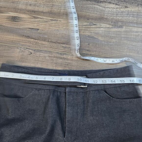 Gap Women's Jeans With A Built In Belt Wide Leg High Rise Dark Hue Crease Size10 - Picture 7 of 8
